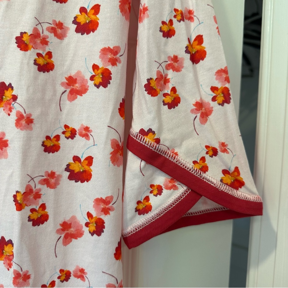 Garnet Hill Asian Wrap nightgown 100% cotton organic size xs NWT - Picture 6 of 10